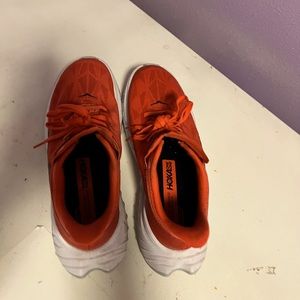 Hoka womens shoes. Size 8 coral color